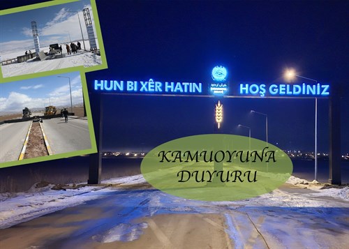 KAMUOYUNA DUYURULUR